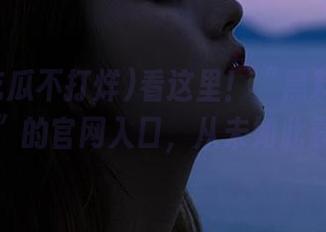 看这里！“黑料吃瓜不打烊”的官网入口，从未如此靠近…